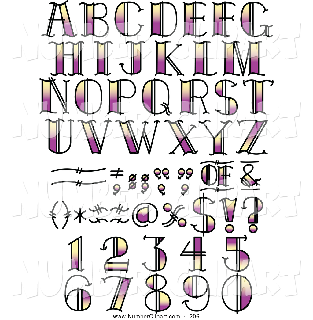 Letter and Number Fonts Letter and Number Fonts