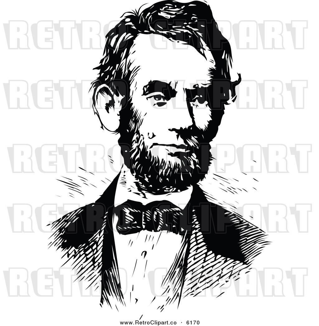 Lincoln Clip Art Black and White