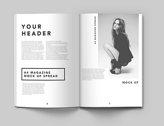 Magazine Mockup Template