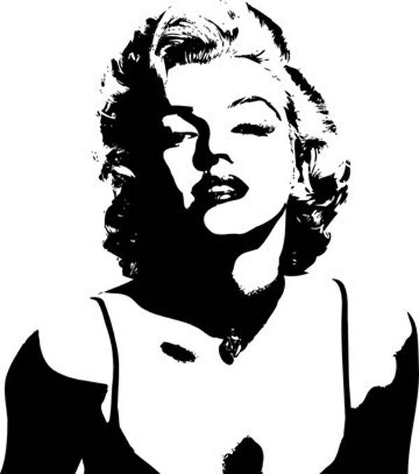 Marilyn Monroe Silhouette Wall Decal