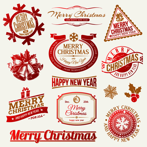 Merry Christmas Labels Free