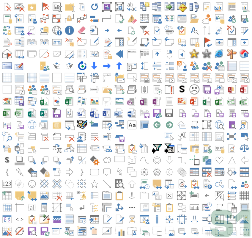 Microsoft Office 2013 Icons Gallery