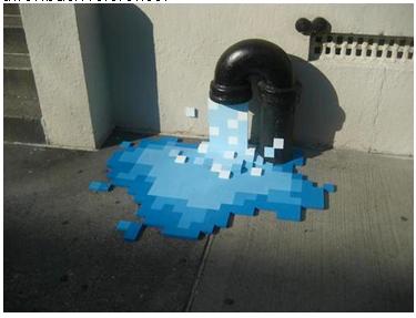 Minecraft Pixel Art Water