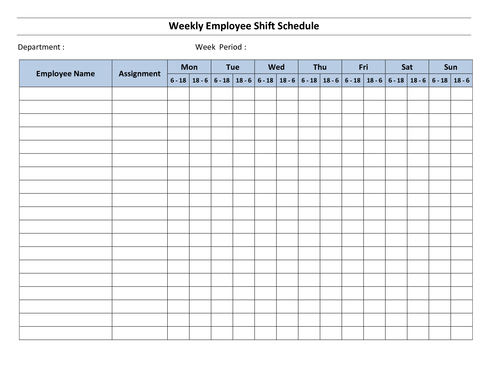 Monthly Cleaning Schedule Template