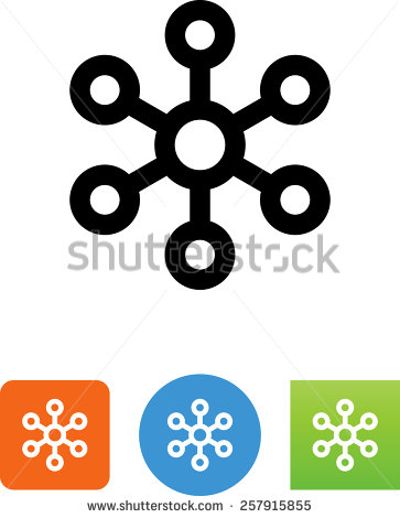 Network Hub Icon Clip Art