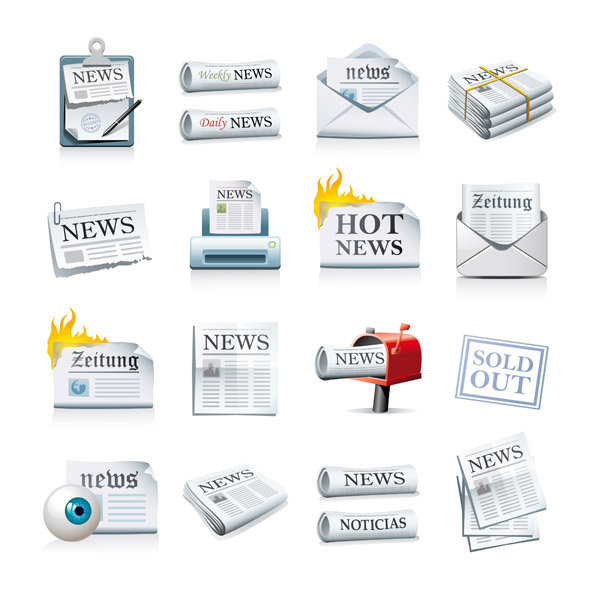 Newspaper Vector Icon