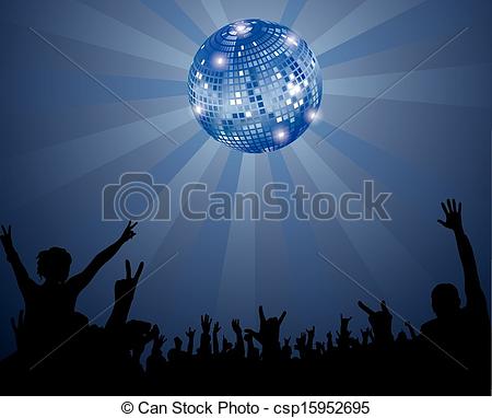 Night Club Disco Ball Clip Art