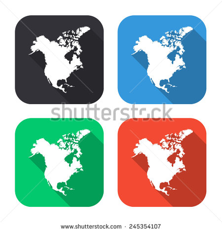 North America Map Icon