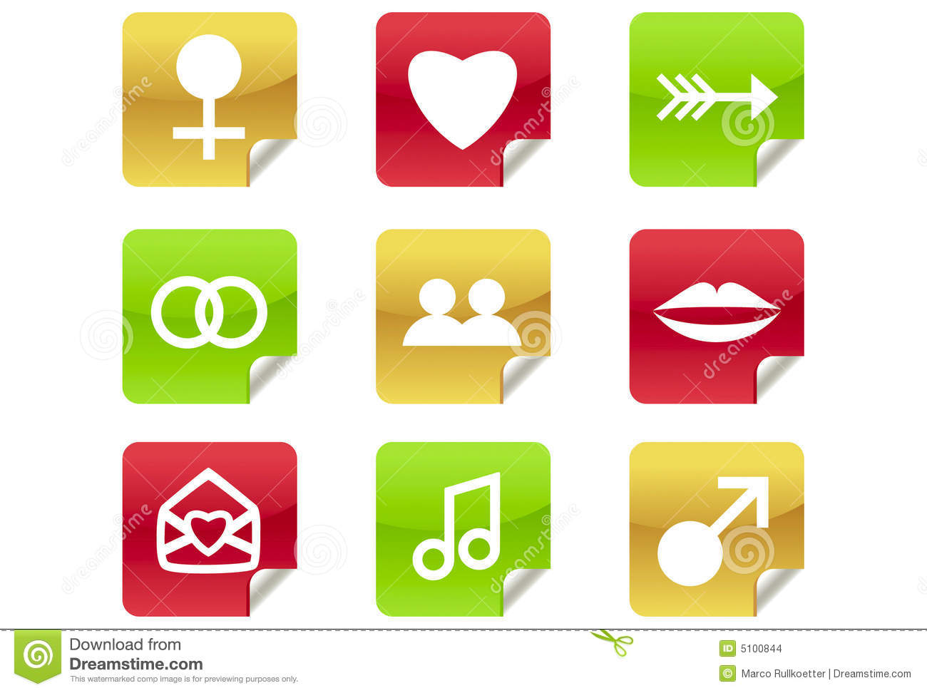 Online Dating Site Icons