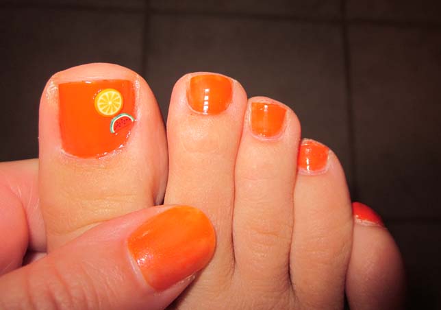 Orange Nail Designs