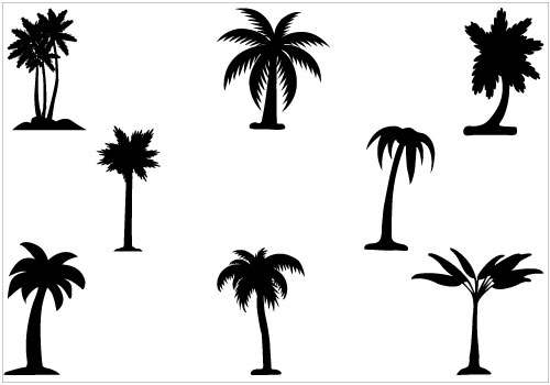 Palm Tree Silhouette Clip Art