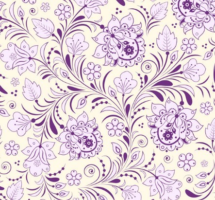 Pattern Hand Drawn Flowers Pattern Hand Drawn Flowers