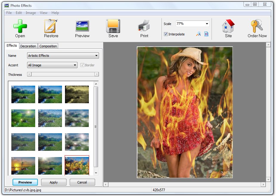 Photography Effects Software