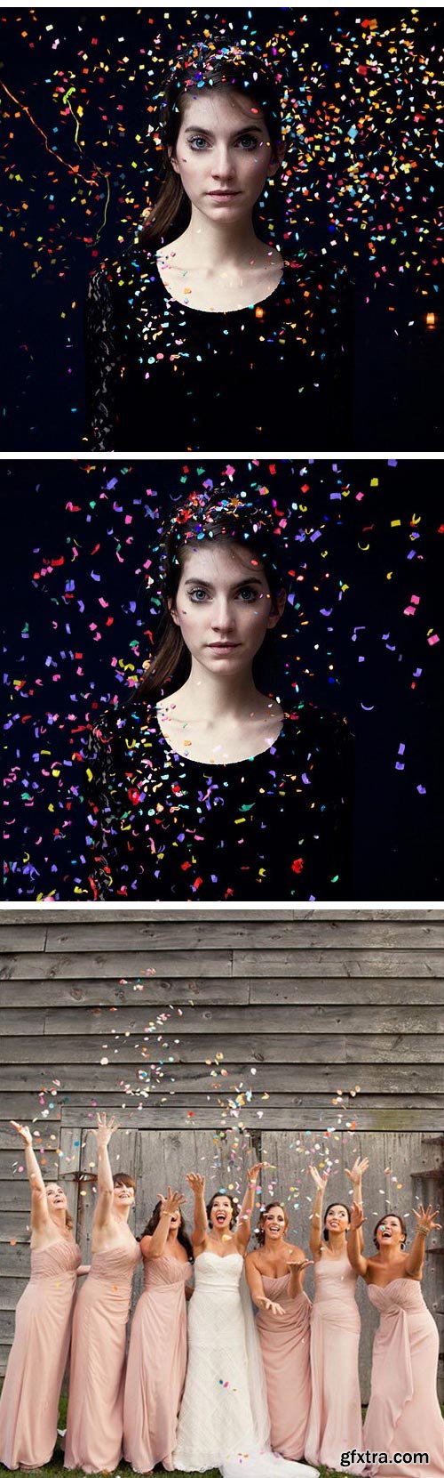 Photoshop Confetti Overlay Transparent