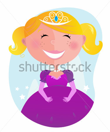 Pink Princess Cartoon