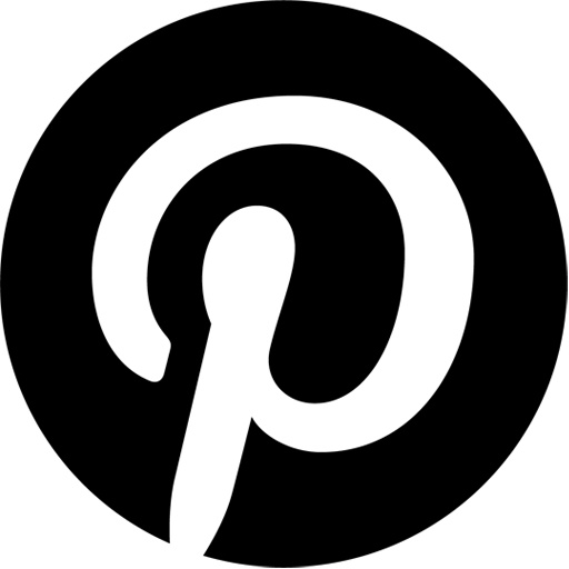 Pinterest Logo Black and White