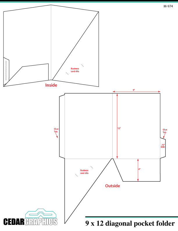 Pocket Folder Template