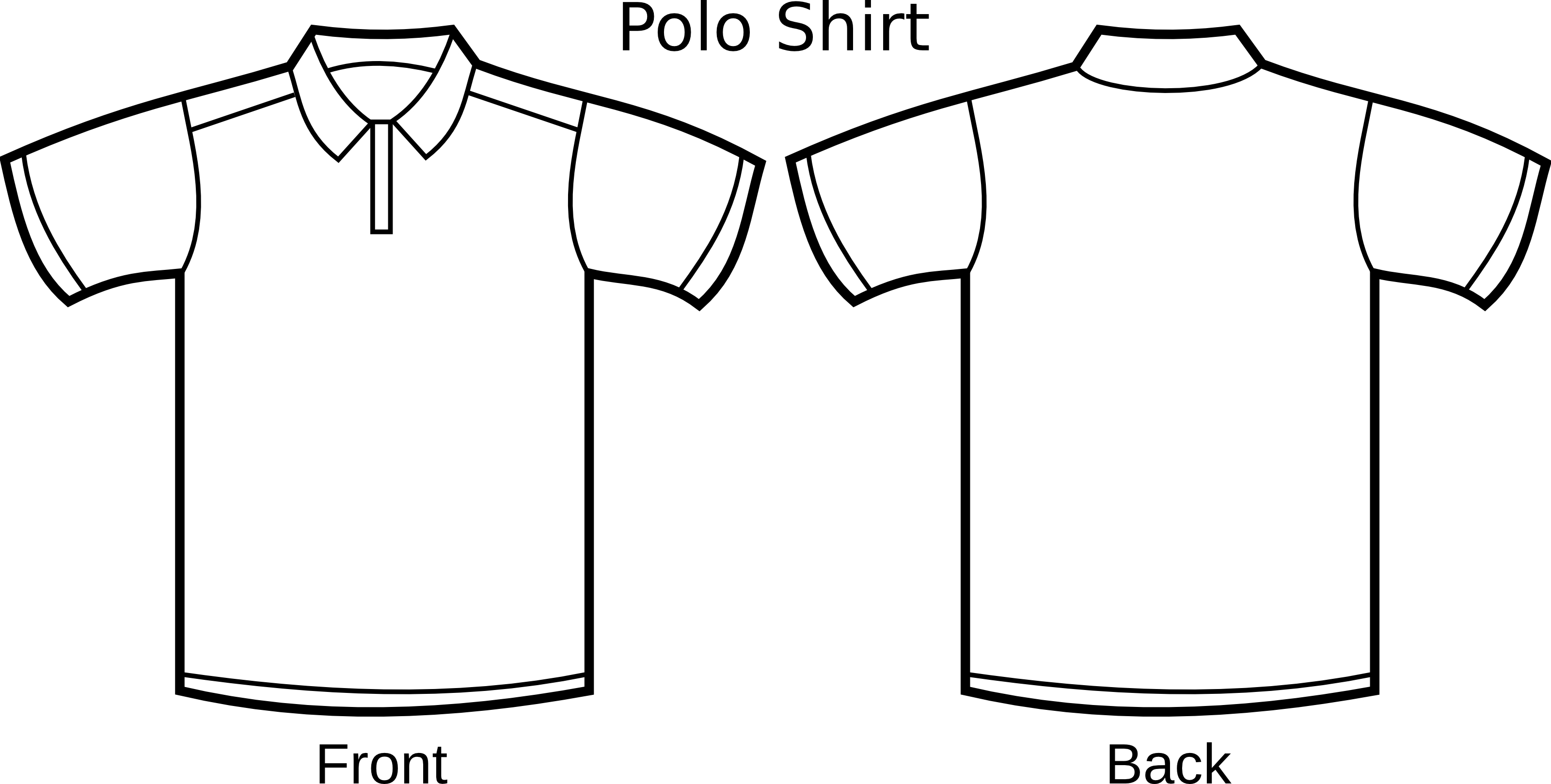 Polo Shirt Outline Template