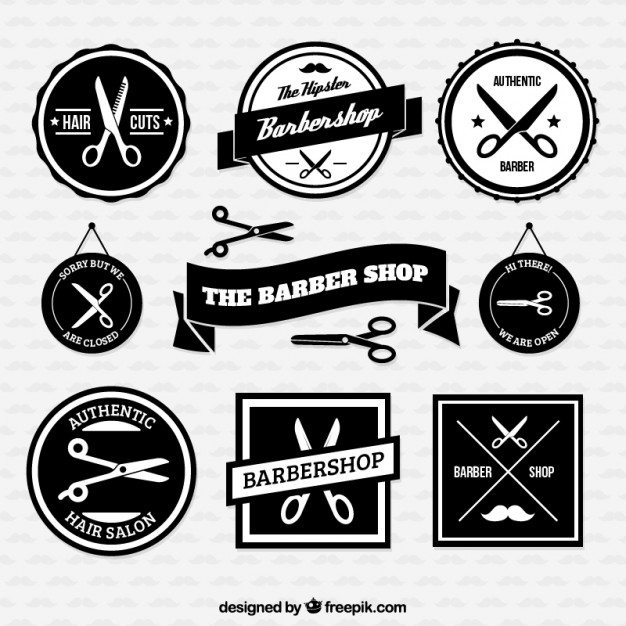 Retro Barber Shop Logo