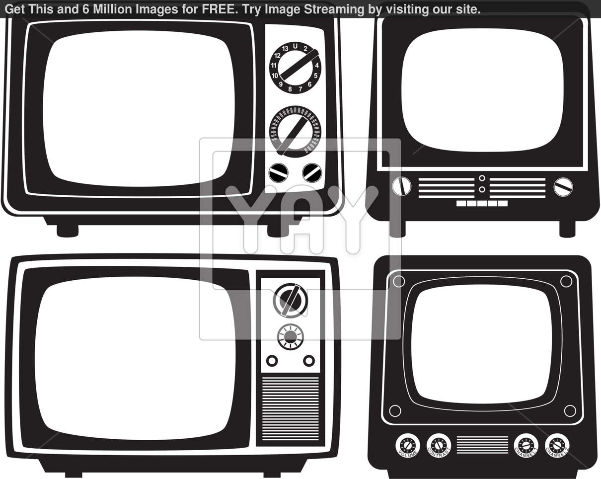 Retro TV Vector Free