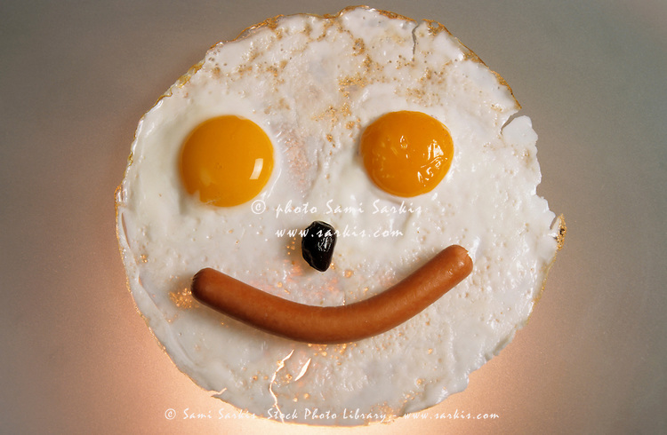 Sausage and Eggs Smiley-Face