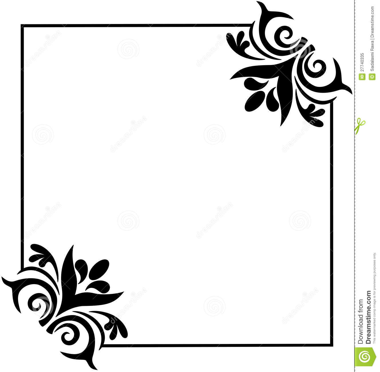 Simple Corner Border Designs