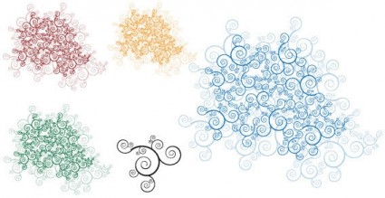 Snowflake Swirl Clip Art Free