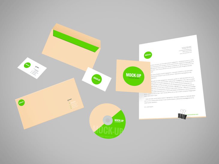 Stationery Mockup PSD