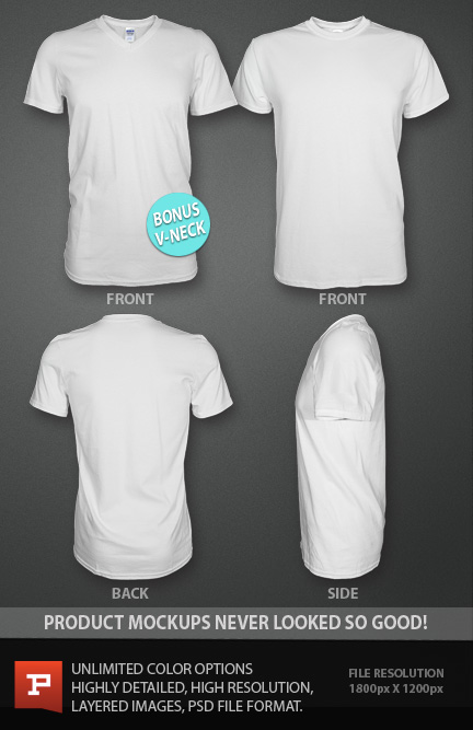 T-Shirt Template PSD