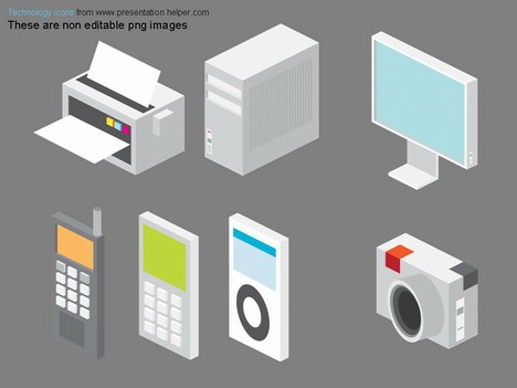 Technology PowerPoint Template Icons