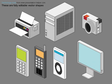 Technology PowerPoint Template Icons