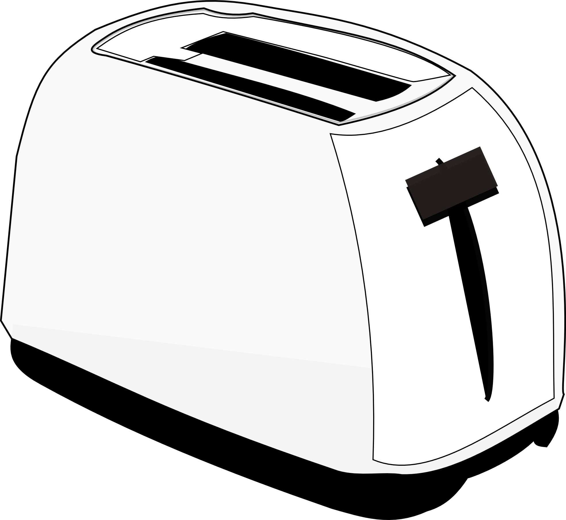 Toaster Clip Art Black and White