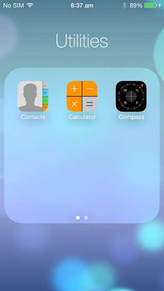 Transparent Folder Icons for iOS 7