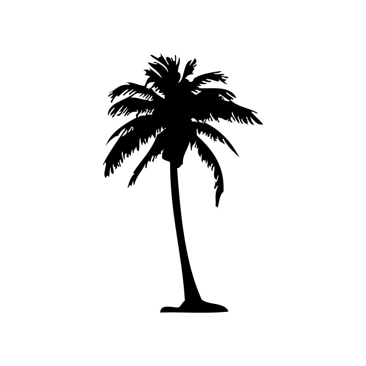 Transparent Palm Tree Silhouette
