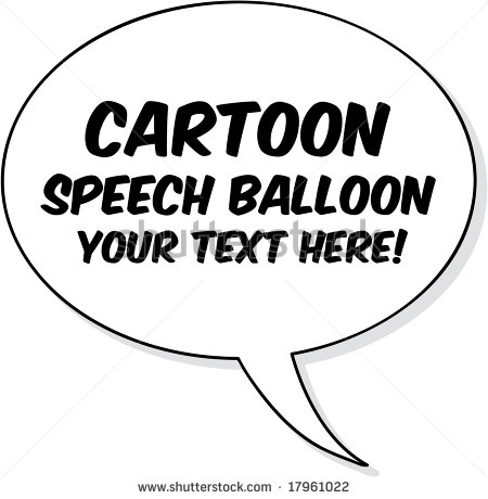 Vector Cartoon Word Balloons