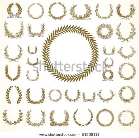 Vector Laurel Wreaths