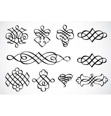 Vector Swirl Ornaments Vector Swirl Ornaments