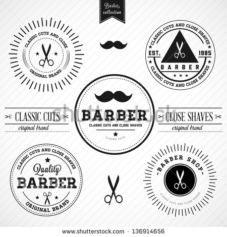 Vintage Barber Shop Logos