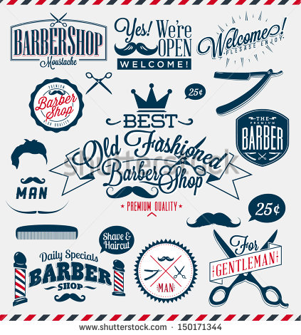 Vintage Barber Shop Logos