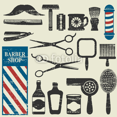 Vintage Barber Shop Tools