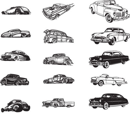 Vintage Car Vector Art Vintage Car Vector Art