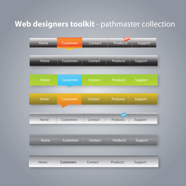 Web Page Navigation Bar Design