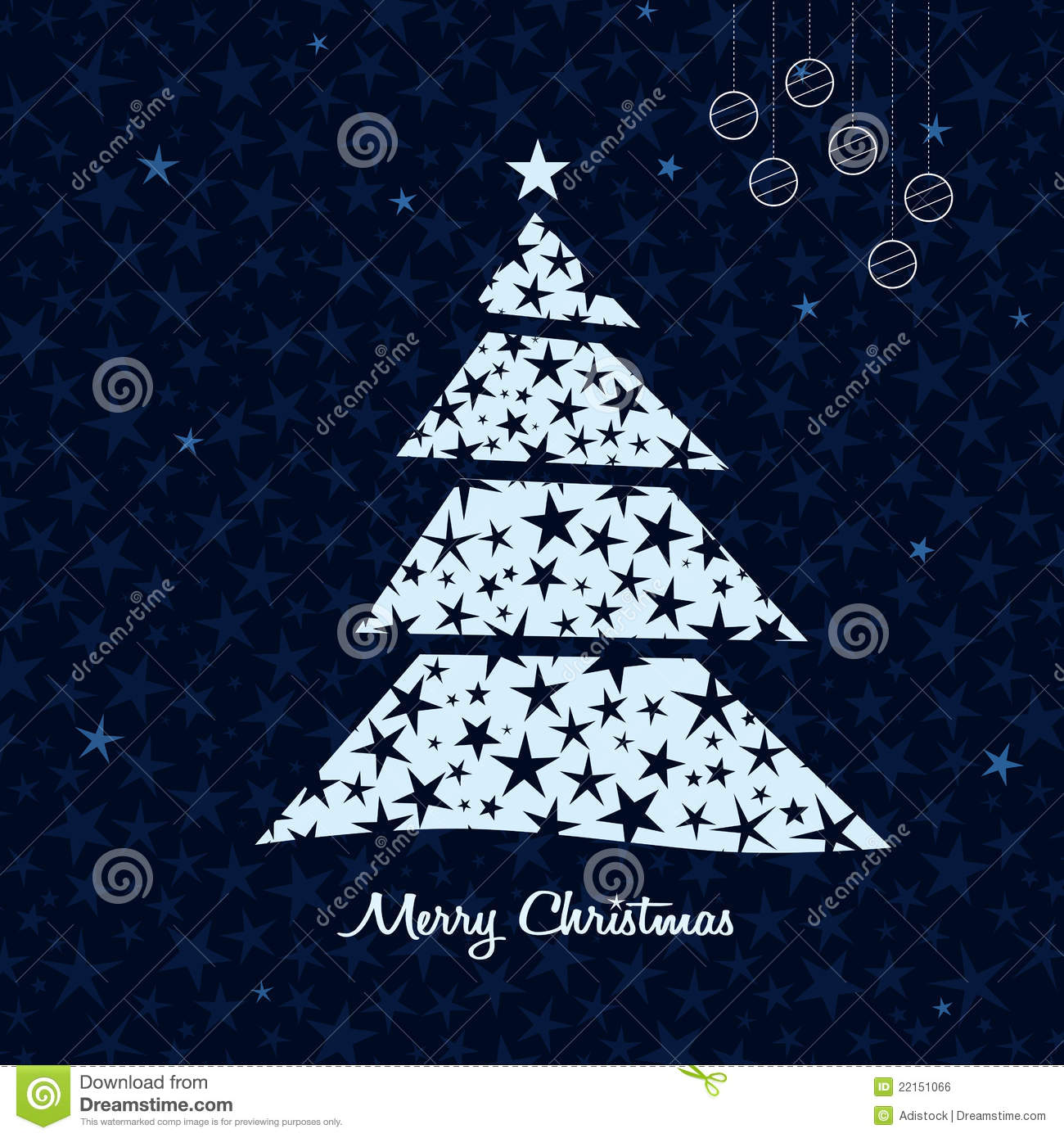 White Christmas Tree Vector Free