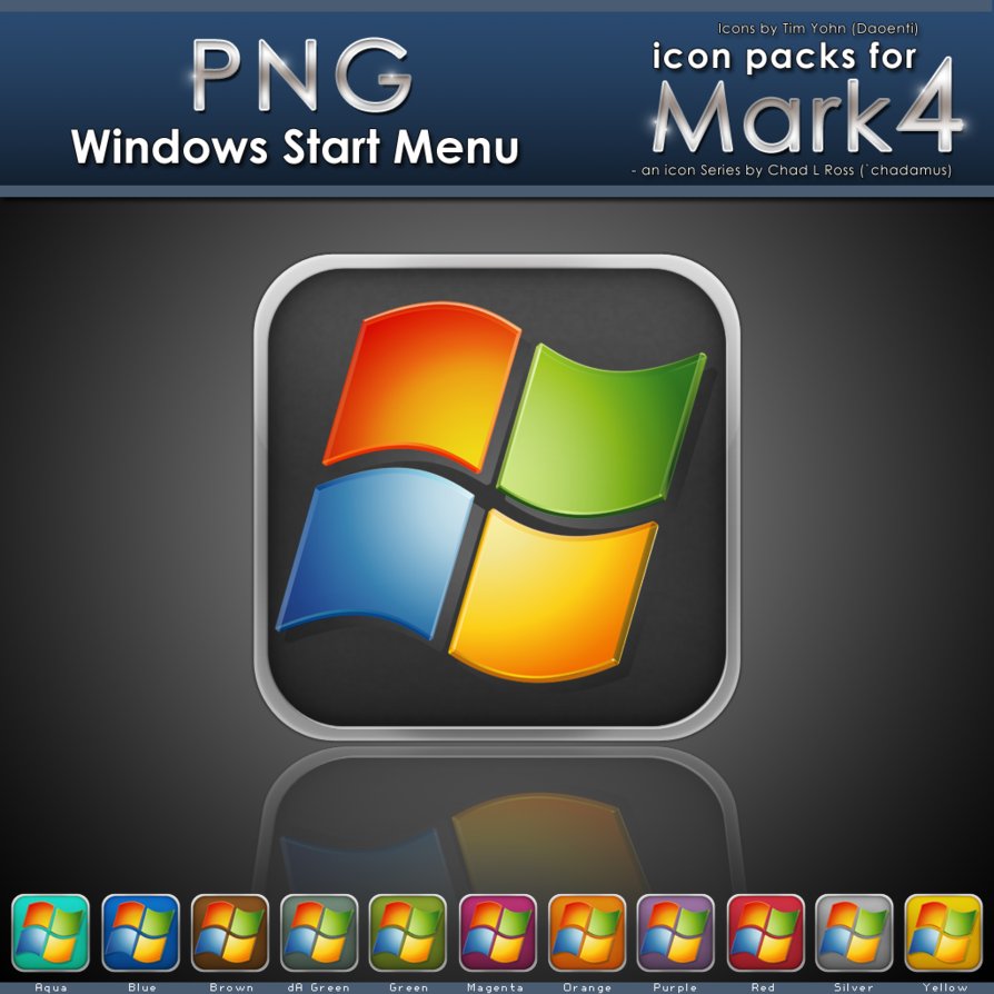 Windows 7 Start Menu Button Icon