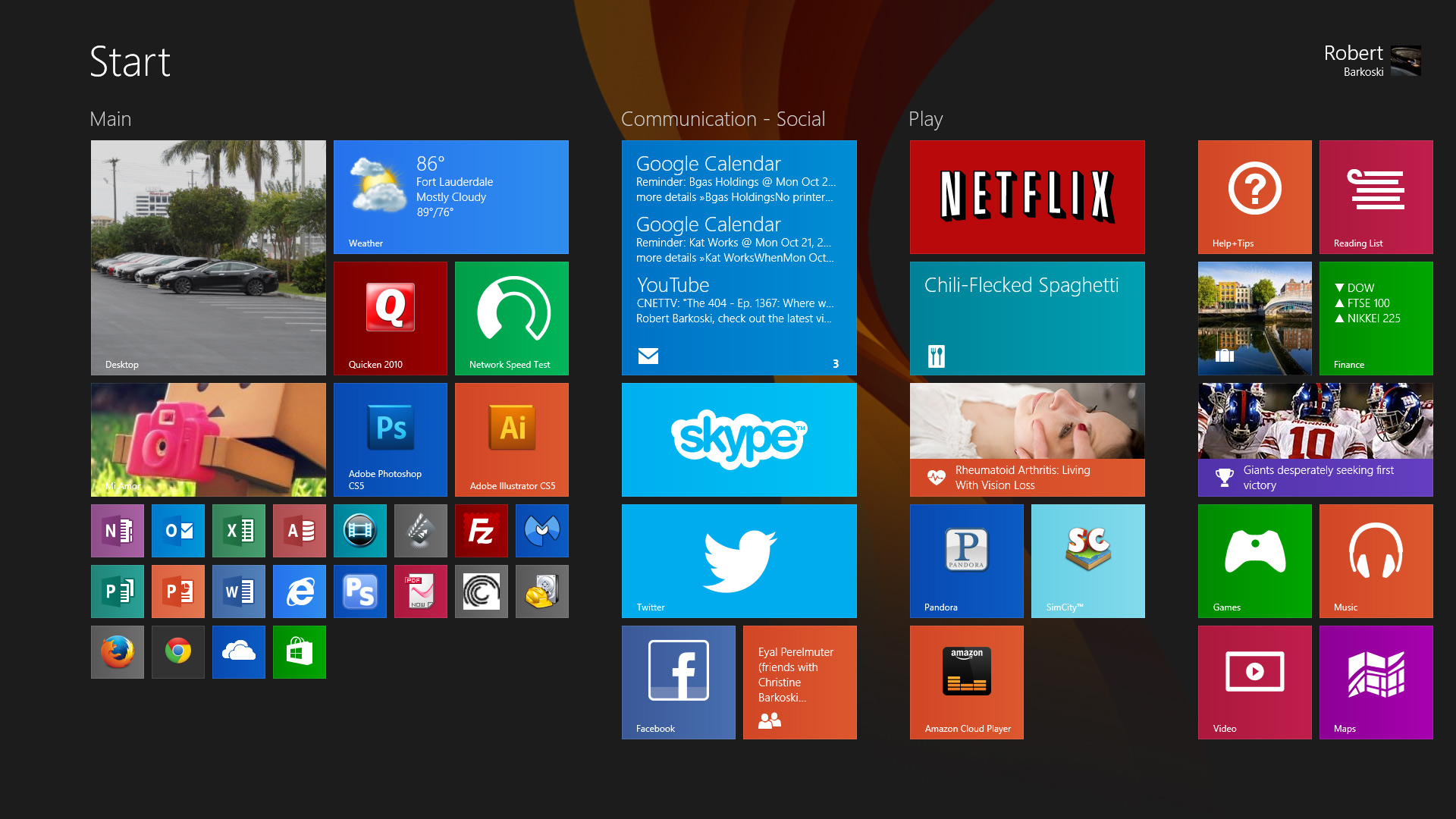 Windows 8.1 Start Menu Windows 8.1 Start Menu