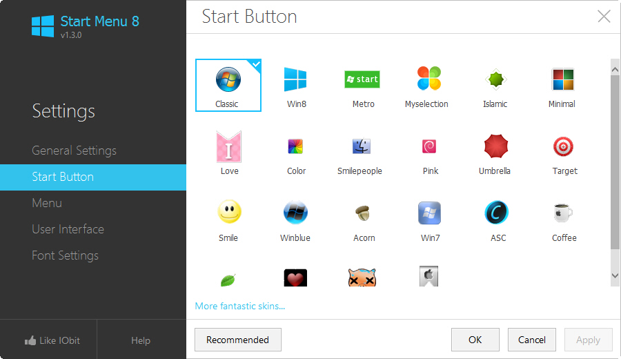 Windows 8 Start Menu Button