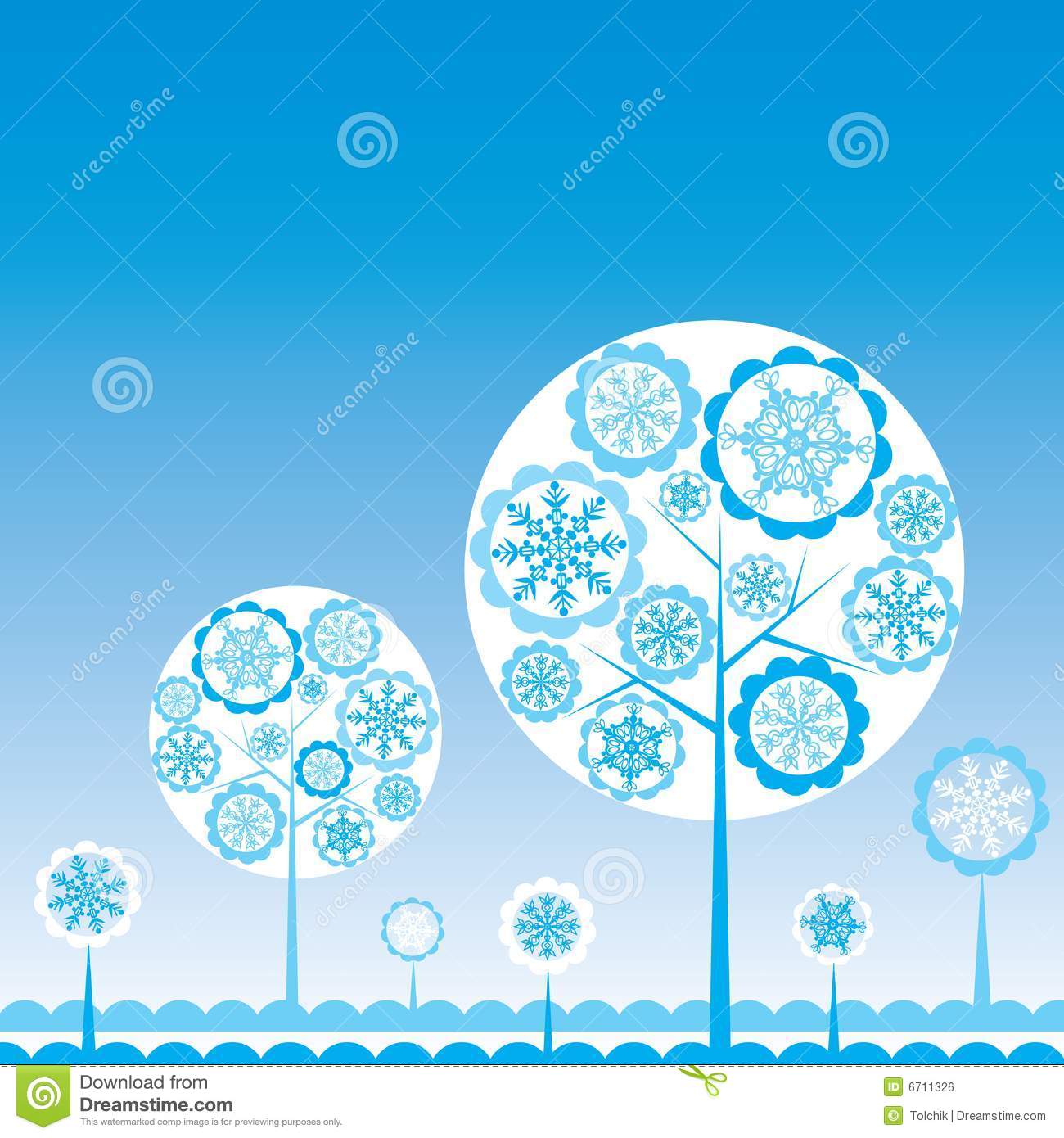 Winter Tree Vector Free