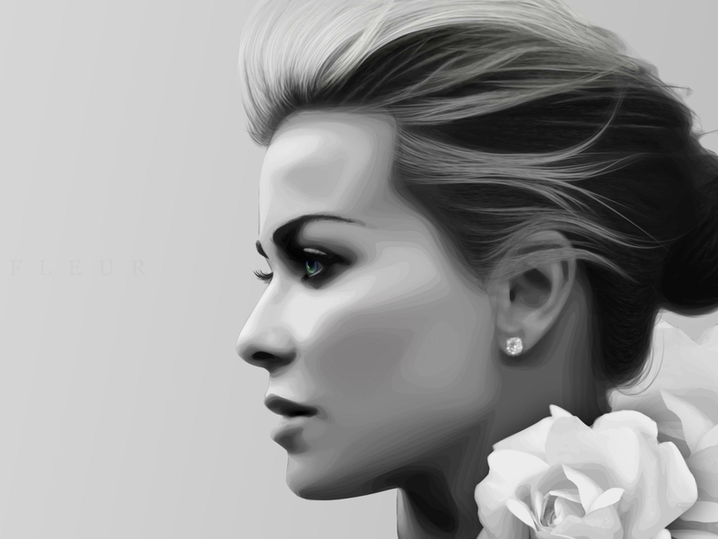 Women Black and White Painting Women Black and White Painting
