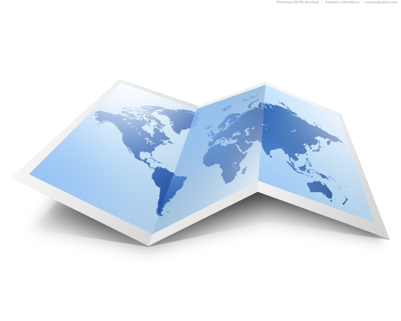 World Map with Location Pins World Map with Location Pins