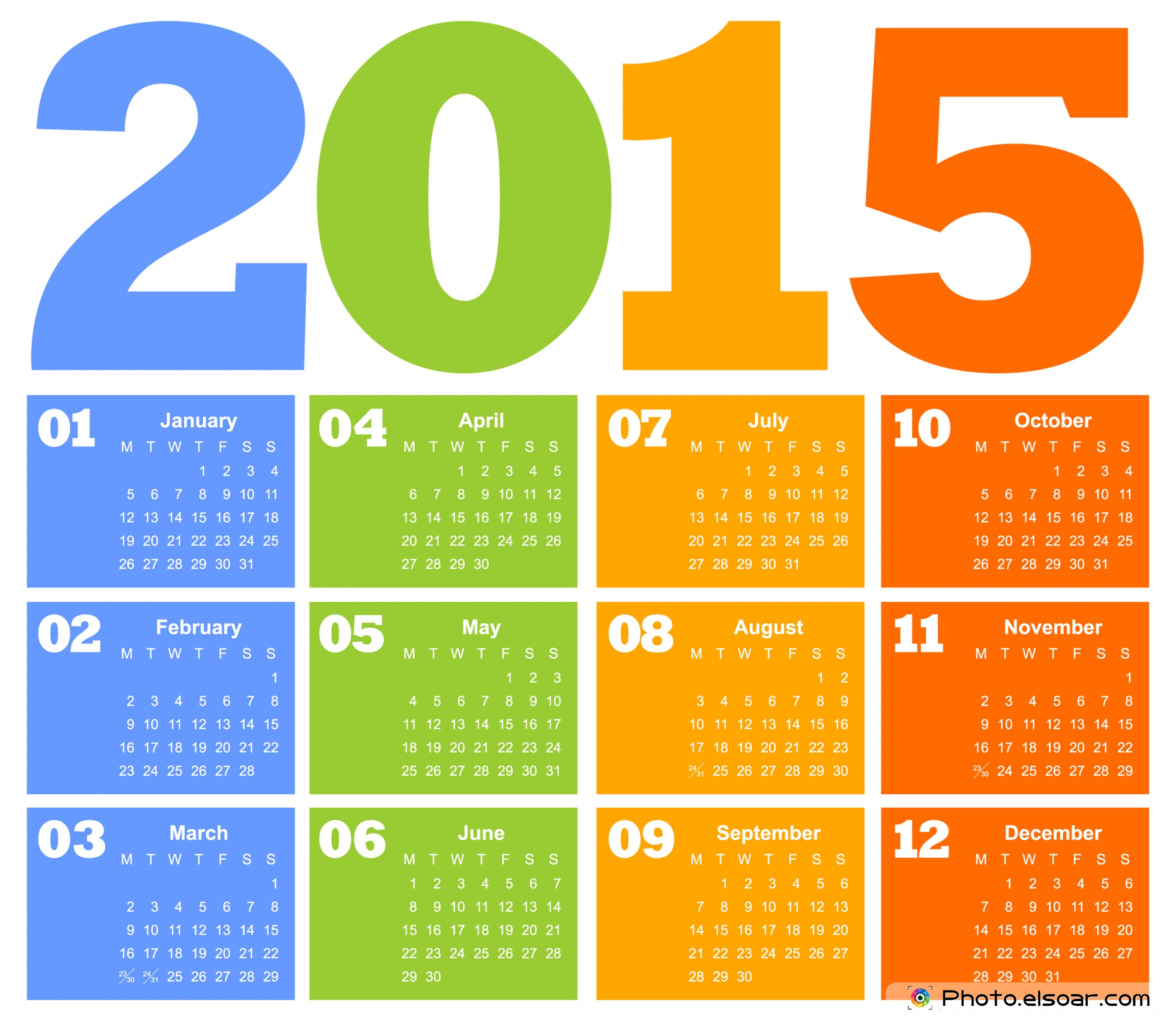 2015 Calendar 2015 Calendar